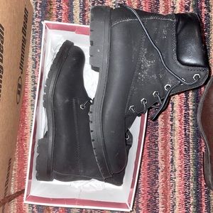 Black Combat boots